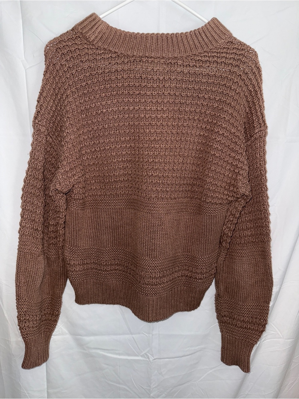 Universal Thread Chunky Scoop-Neck Sweater in Dusty Brown